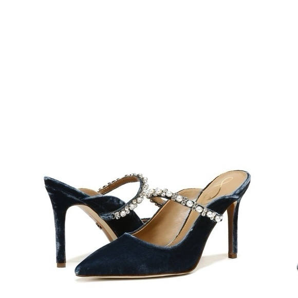 Sam Edelman Hyland Pointed Toe Mule in Sapphire 5.5 - Picture 7 of 9